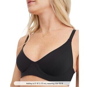 Aerie SMOOTHEZ Wireless Black Bra XS – Unlined Seamless Comfort Lounge Bralette